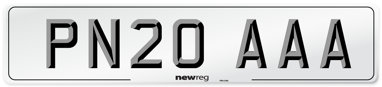 PN20 AAA Number Plate from New Reg